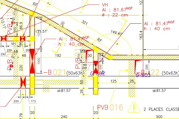 Plan pour réservation gros oeuvre